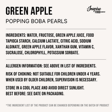 Load image into Gallery viewer, Green Apple | Real Fruit Juice Popping Boba Pearls