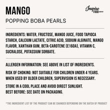 Load image into Gallery viewer, Mango | Real Fruit Juice Popping Boba Pearls