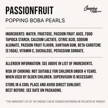 Load image into Gallery viewer, Passionfruit | Real Fruit Juice Popping Boba Pearls
