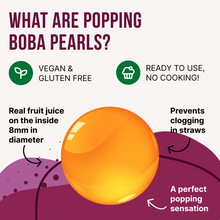Load image into Gallery viewer, Passionfruit | Real Fruit Juice Popping Boba Pearls