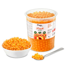Load image into Gallery viewer, Peach | Real Fruit Juice Popping Boba Pearls