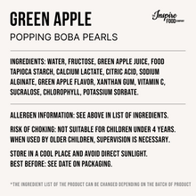 Load image into Gallery viewer, Green Apple | Real Fruit Juice Popping Boba Pearls
