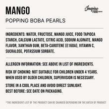 Load image into Gallery viewer, Mango | Real Fruit Juice Popping Boba Pearls

