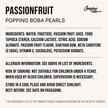 Load image into Gallery viewer, Passionfruit | Real Fruit Juice Popping Boba Pearls
